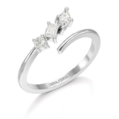 0.2 CT Multi Shape Lab Diamond Ring Jama Jewels