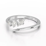 0.2 CT Emerald Cut Lab Diamond Ring