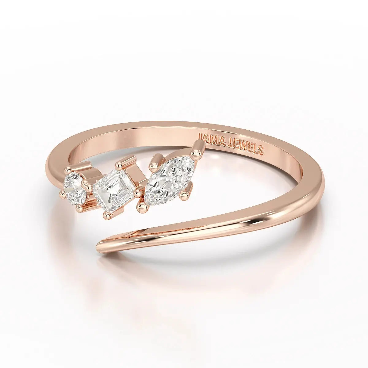 0.2 CT Multi Shape Lab Diamond Ring Jama Jewels