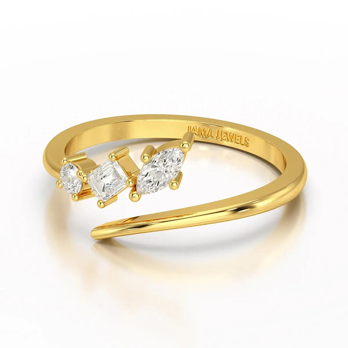 0.2 CT Multi Shape Lab Diamond Ring Jama Jewels