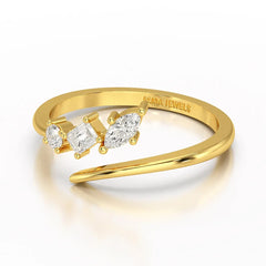 0.2 CT Multi Shape Lab Diamond Ring Jama Jewels