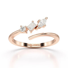 0.2 CT Multi Shape Lab Diamond Ring Jama Jewels