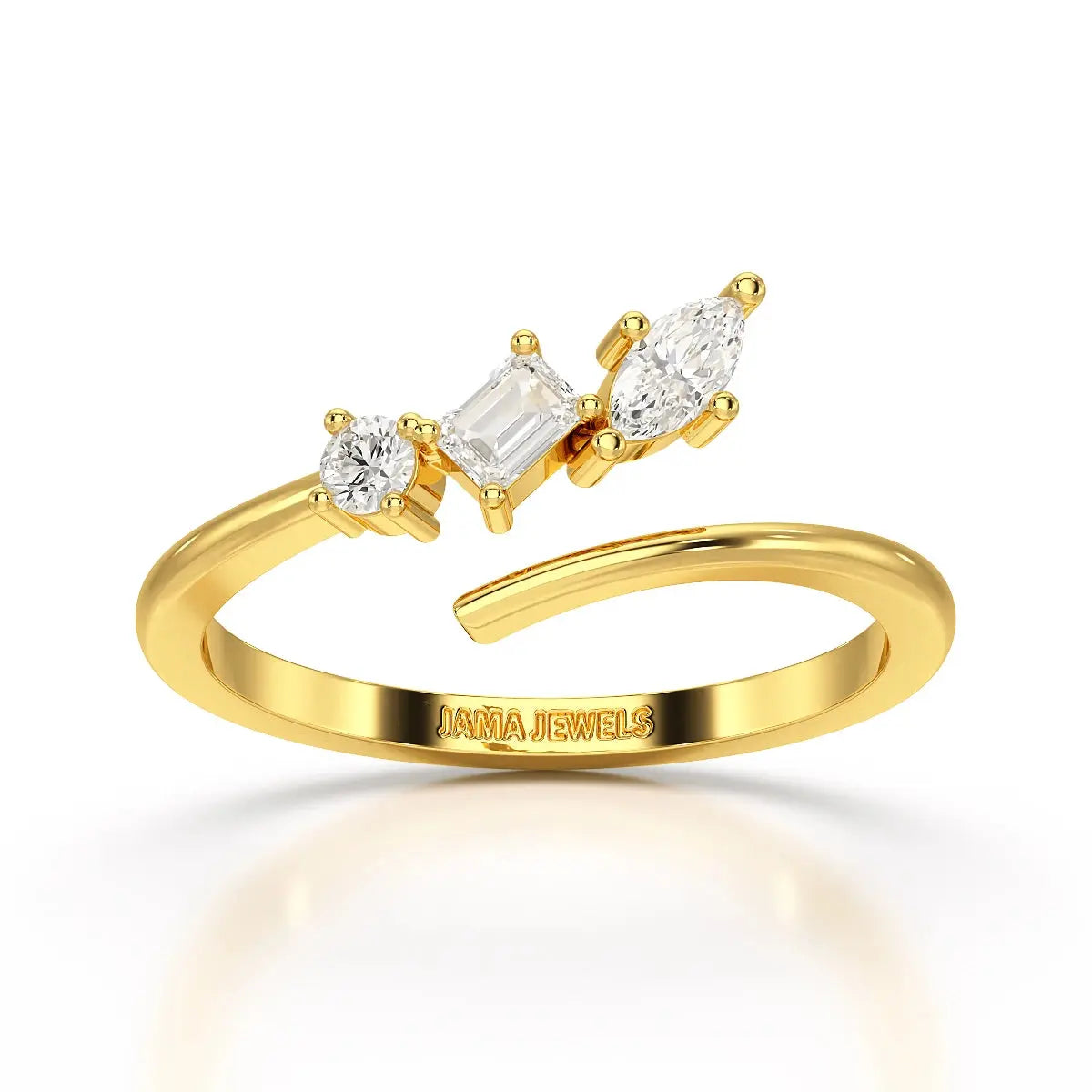 0.2 CT Multi Shape Lab Diamond Ring Jama Jewels