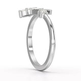 0.2 CT Emerald Cut Lab Diamond Ring