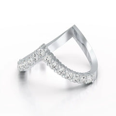 0.65 CT V Shaped Diamond Ring Jama Jewels