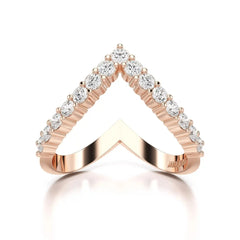 0.65 CT V Shaped Diamond Ring Jama Jewels