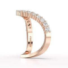 0.65 CT V Shaped Diamond Ring Jama Jewels