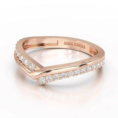 0.25 CT Pave Setting Round Cut Lab Diamond Ring Jama Jewels