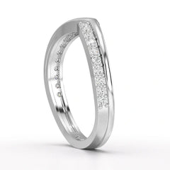 0.25 CT Pave Setting Round Cut Lab Diamond Ring Jama Jewels