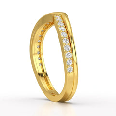 0.25 CT Pave Setting Round Cut Lab Diamond Ring Jama Jewels