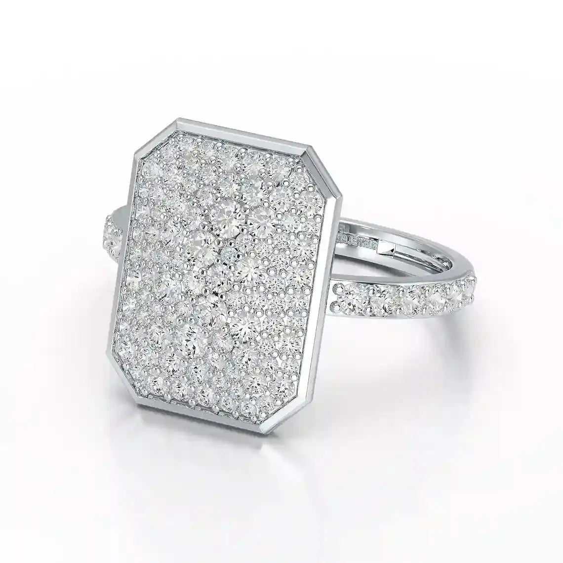 1.20 CT Octagonal Shaped Diamond Ring Jama Jewels