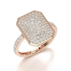 1.20 CT Octagonal Shaped Diamond Ring Jama Jewels