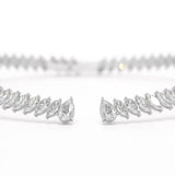 37.17 CT Pear and Marquise Cut Lab Diamond Necklace