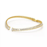 37.17 CT Pear and Marquise Cut Lab Diamond Necklace