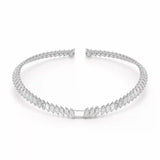 37.17 CT Pear and Marquise Cut Lab Diamond Necklace