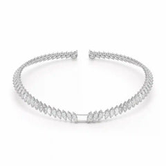 37.17 CT Pear and Marquise Cut Lab Diamond Necklace Jama Jewels
