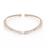 37.17 CT Pear and Marquise Cut Lab Diamond Necklace