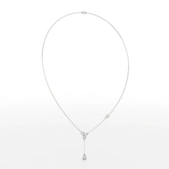1 CT Drop Necklace with Pear Cut Lab Diamonds Jama Jewels