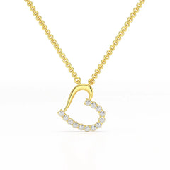 0.46 CT Round Cut Lab Diamond Chain Pendant Jama Jewels