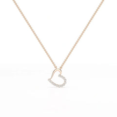 0.46 CT Round Cut Lab Diamond Chain Pendant Jama Jewels