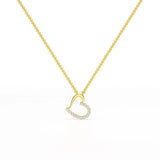 0.46 CT Round Cut Lab Diamond Pendant