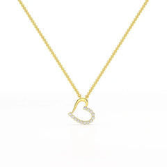 0.46 CT Round Cut Lab Diamond Chain Pendant Jama Jewels