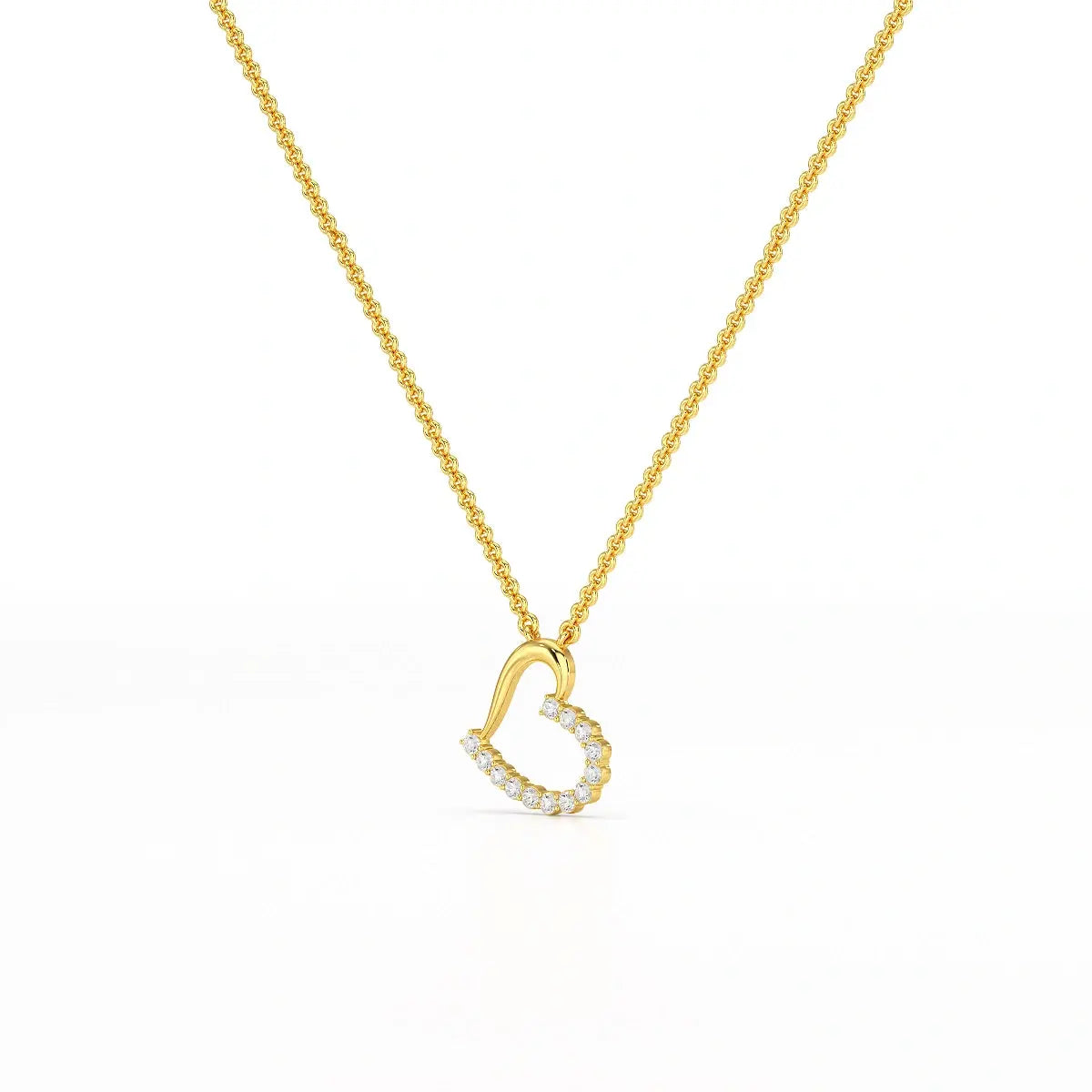 0.46 CT Round Cut Lab Diamond Chain Pendant Jama Jewels