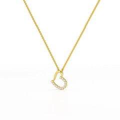 0.46 CT Round Cut Lab Diamond Chain Pendant Jama Jewels