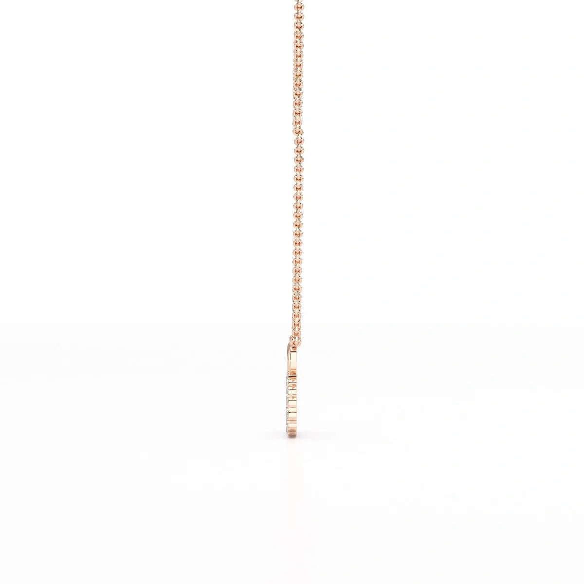 0.46 CT Round Cut Lab Diamond Chain Pendant Jama Jewels