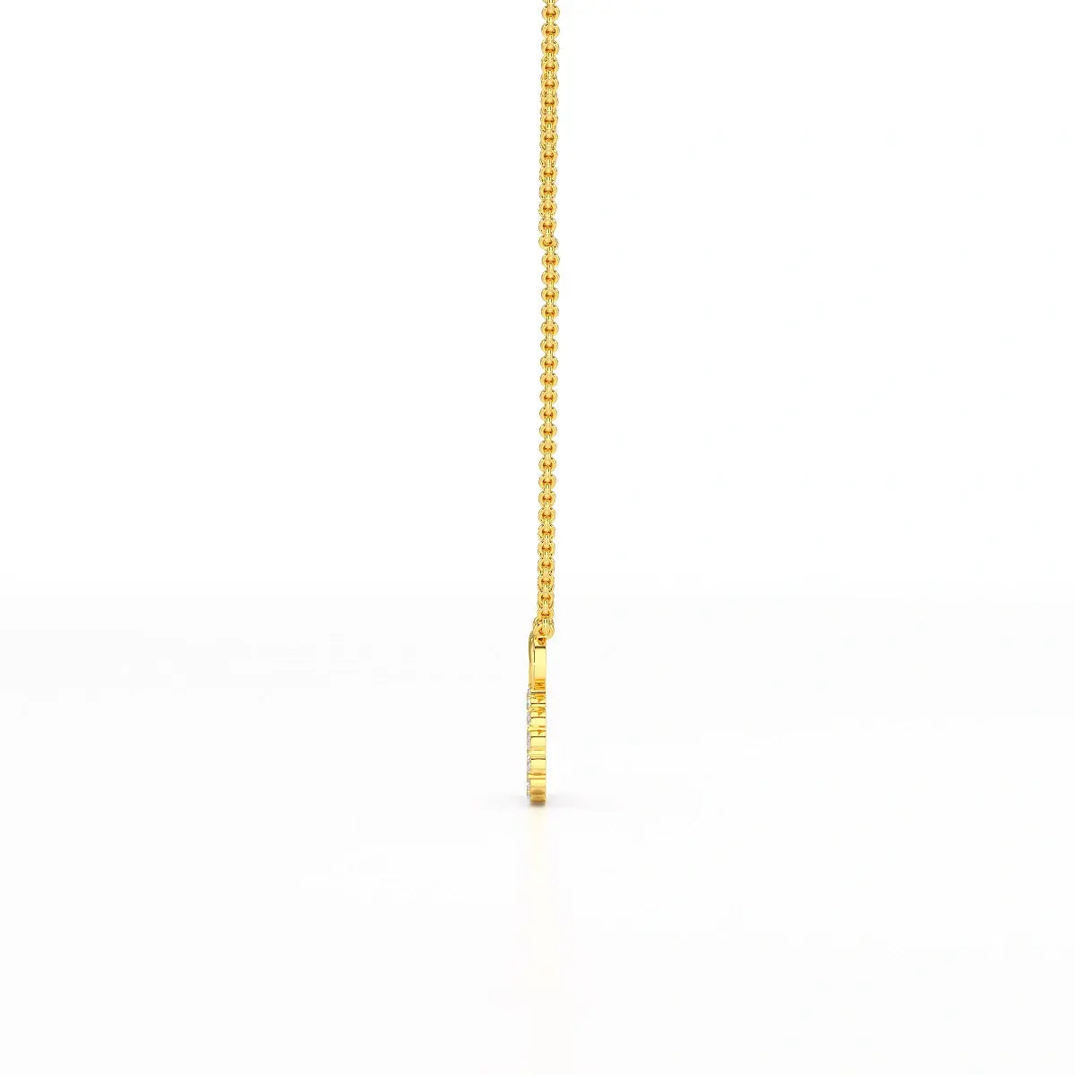0.46 CT Round Cut Lab Diamond Chain Pendant Jama Jewels