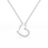 0.46 CT Round Cut Lab Diamond Pendant