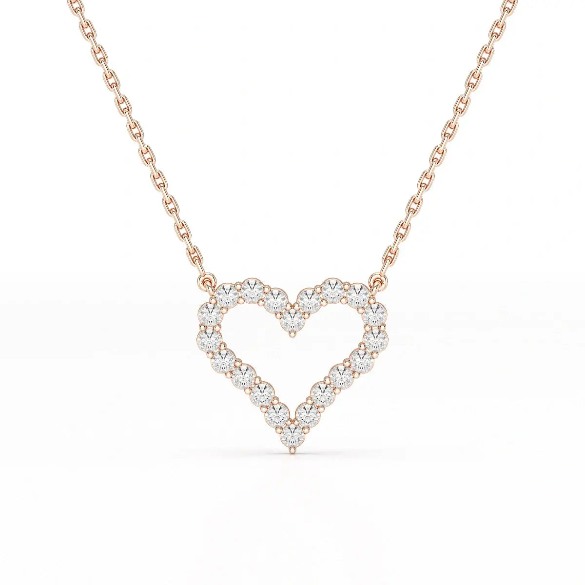 0.78 CT Round Cut Lab Diamond Chain Pendant Jama Jewels