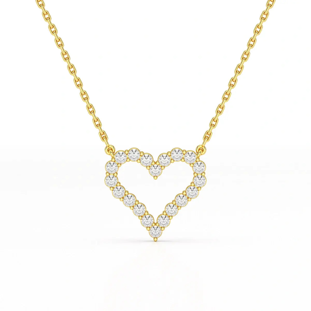 0.78 CT Round Cut Lab Diamond Chain Pendant Jama Jewels