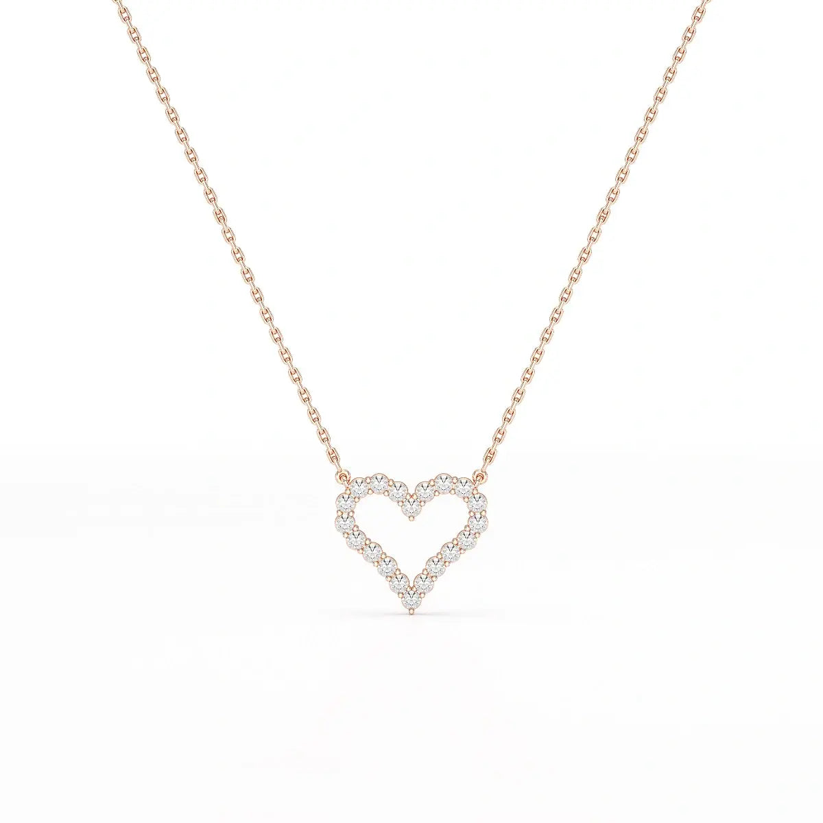 0.78 CT Round Cut Lab Diamond Chain Pendant Jama Jewels
