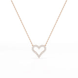 0.78 CT Round Cut Lab Diamond Pendant