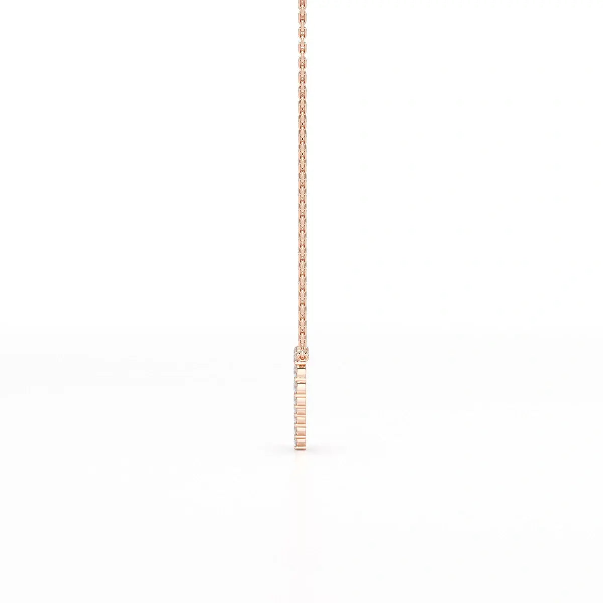 0.78 CT Round Cut Lab Diamond Chain Pendant Jama Jewels