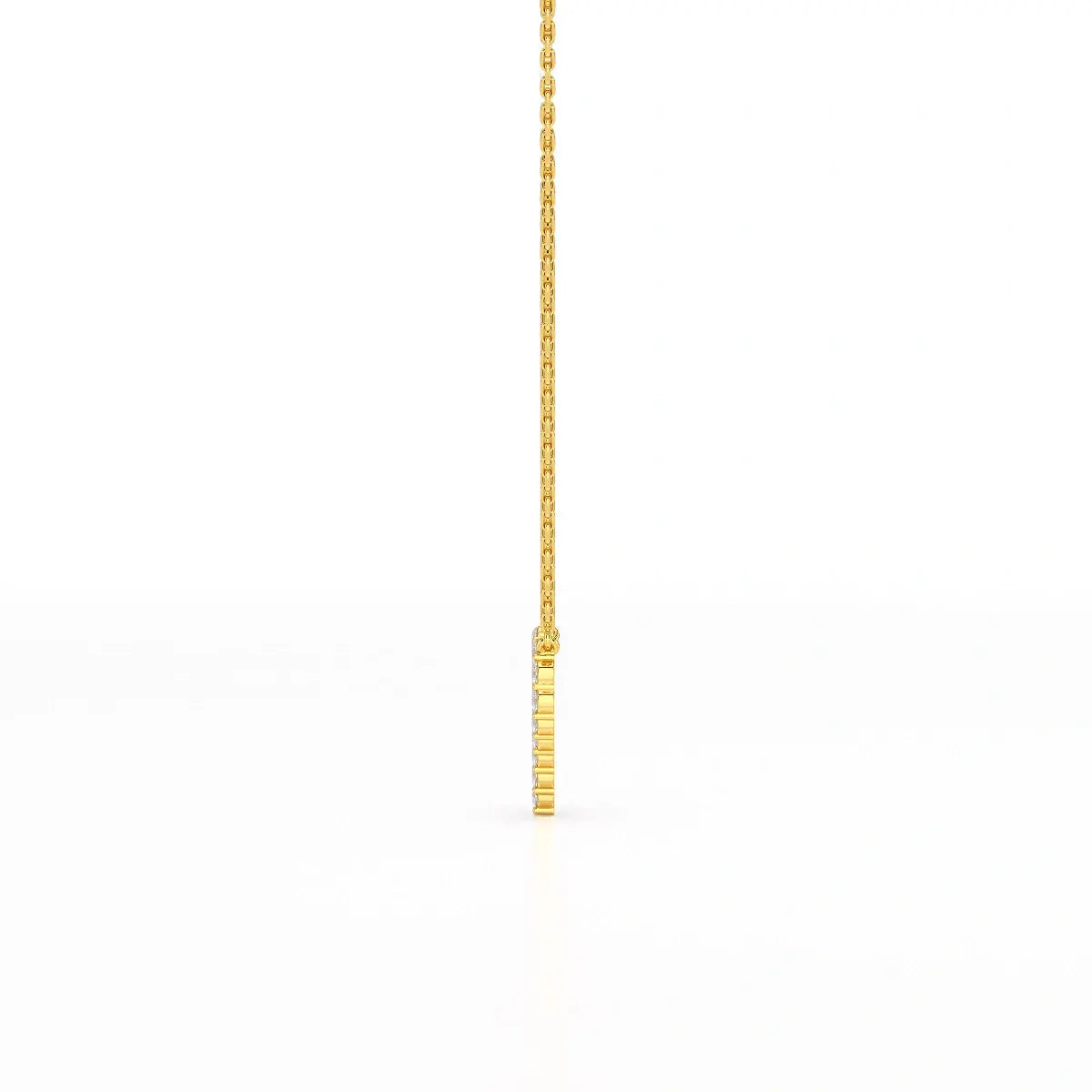 0.78 CT Round Cut Lab Diamond Chain Pendant Jama Jewels