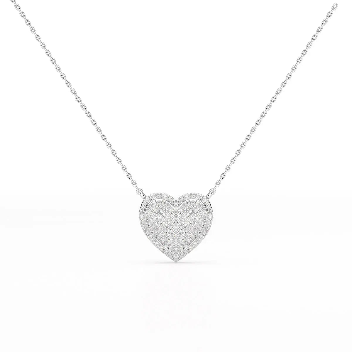 1.67 CT RoundCut Lab Diamond Chain Pendant Jama Jewels