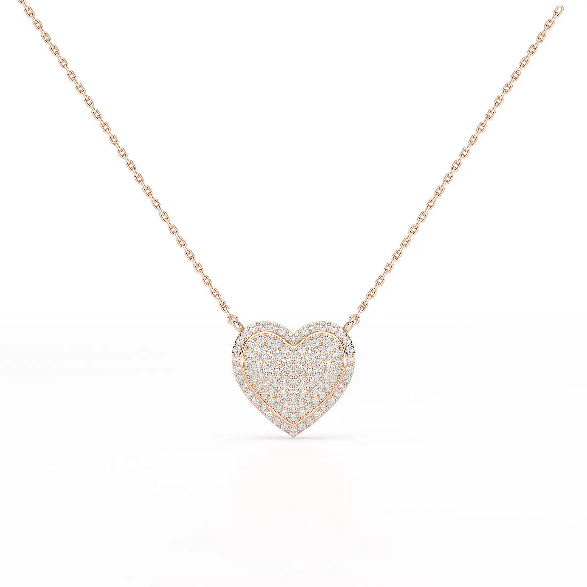1.67 CT RoundCut Lab Diamond Chain Pendant Jama Jewels