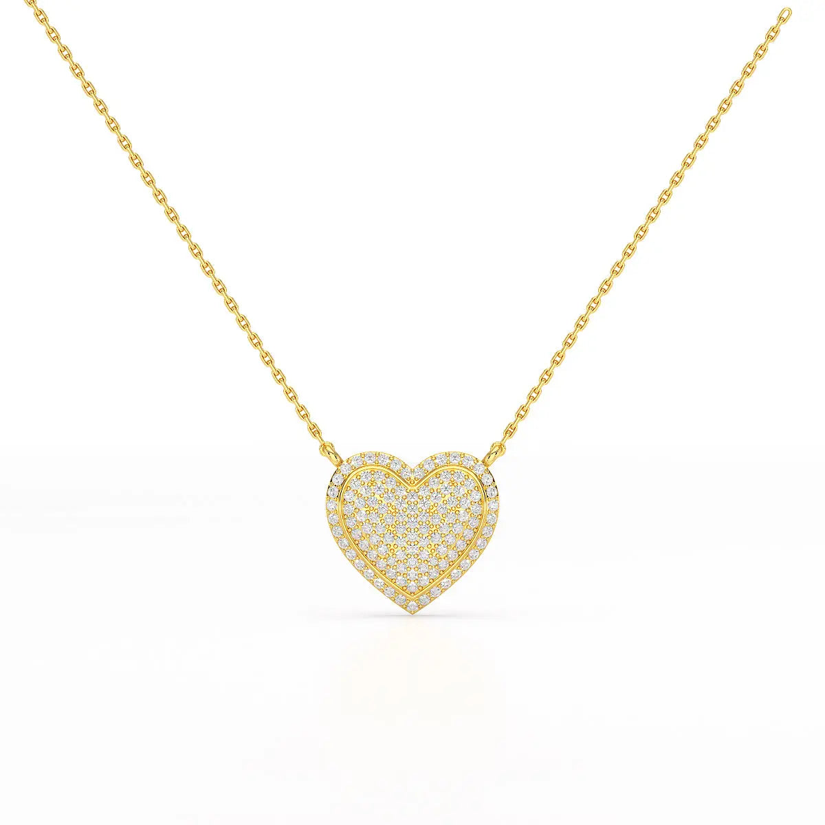 1.67 CT RoundCut Lab Diamond Chain Pendant Jama Jewels