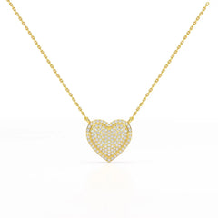 1.67 CT RoundCut Lab Diamond Chain Pendant Jama Jewels
