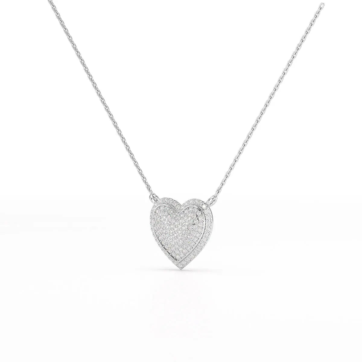 1.67 CT RoundCut Lab Diamond Chain Pendant Jama Jewels