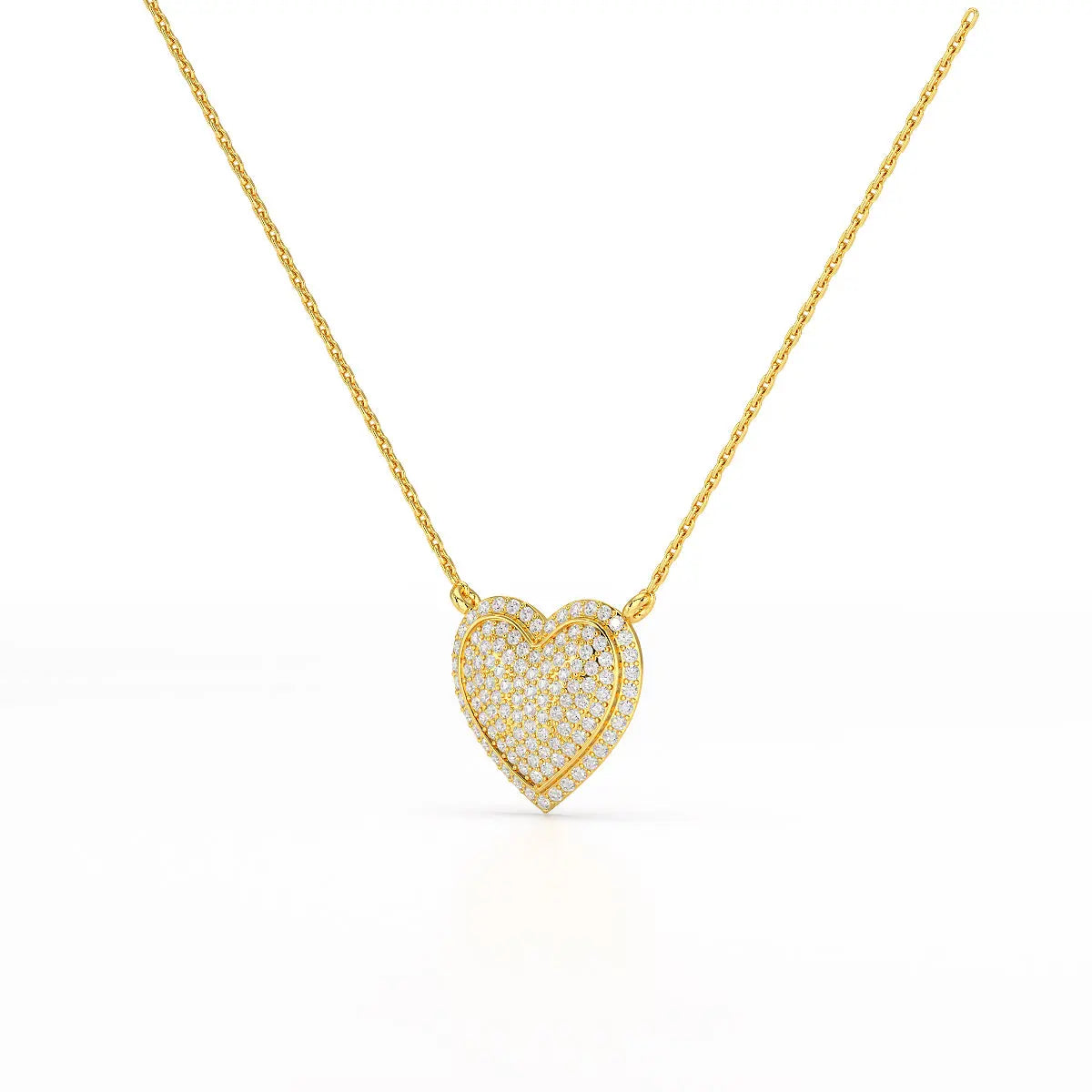 1.67 CT RoundCut Lab Diamond Chain Pendant Jama Jewels