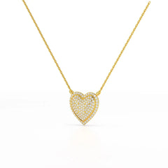 1.67 CT RoundCut Lab Diamond Chain Pendant Jama Jewels