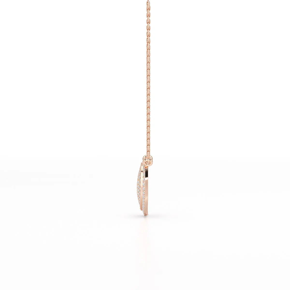 1.67 CT RoundCut Lab Diamond Chain Pendant Jama Jewels