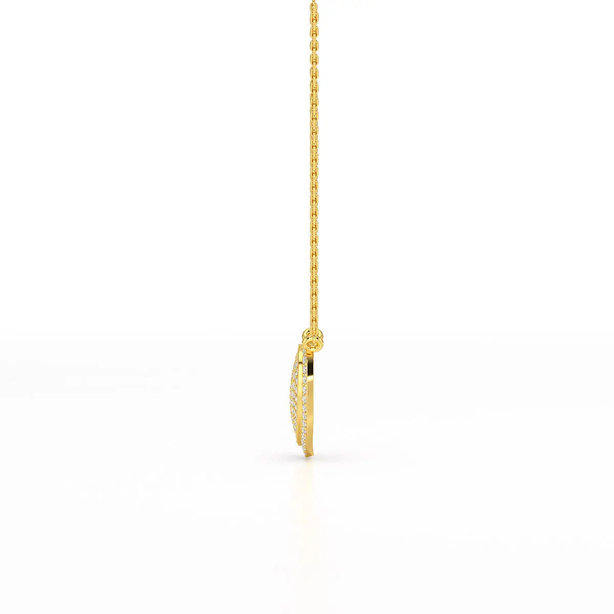 1.67 CT RoundCut Lab Diamond Chain Pendant Jama Jewels