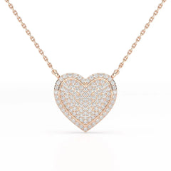 1.67 CT RoundCut Lab Diamond Chain Pendant Jama Jewels