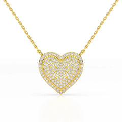 1.67 CT RoundCut Lab Diamond Chain Pendant Jama Jewels