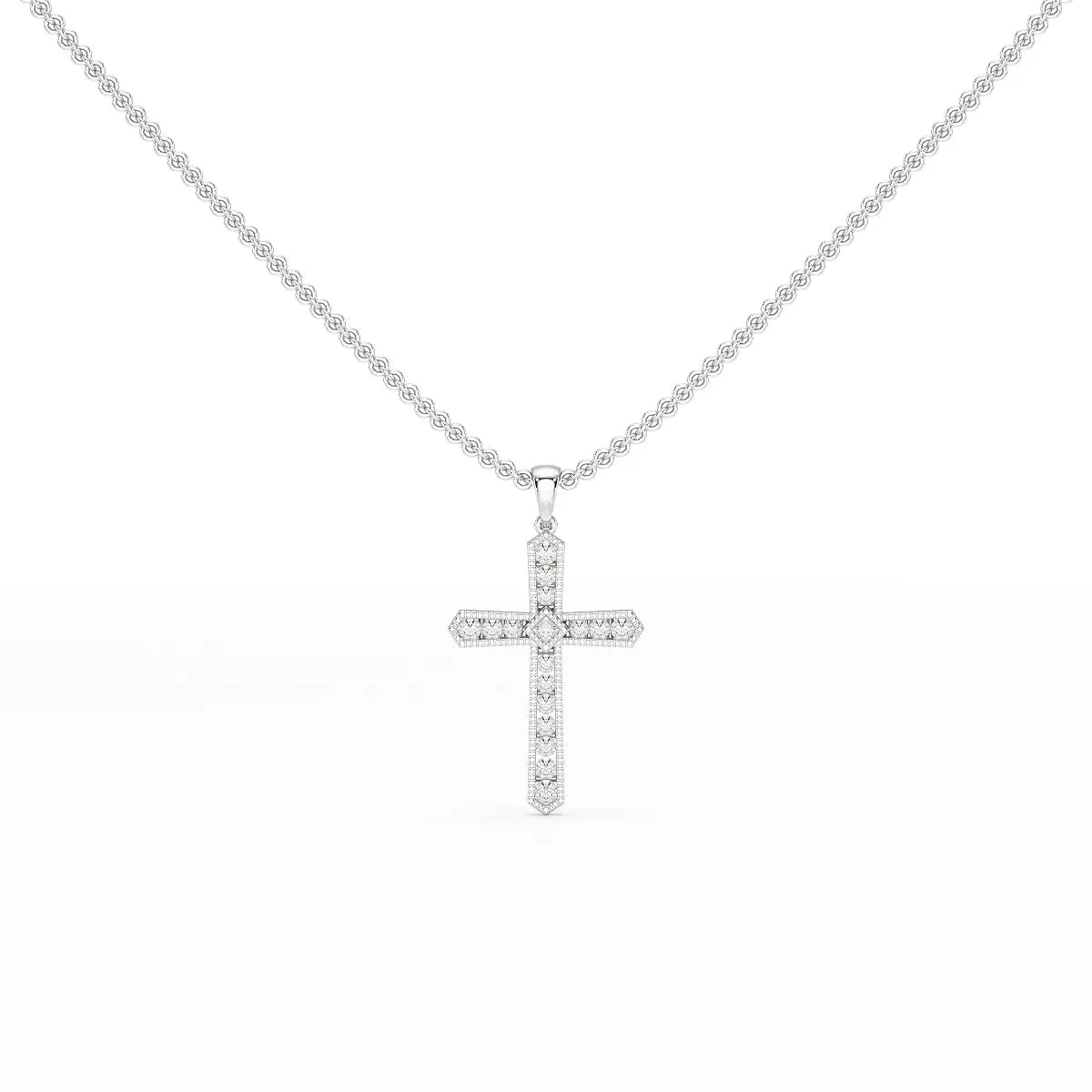 0.69 CT Lab Diamond Round Shape Pendant Jama Jewels