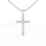 0.69 CT Lab Diamond Round Shape Pendant